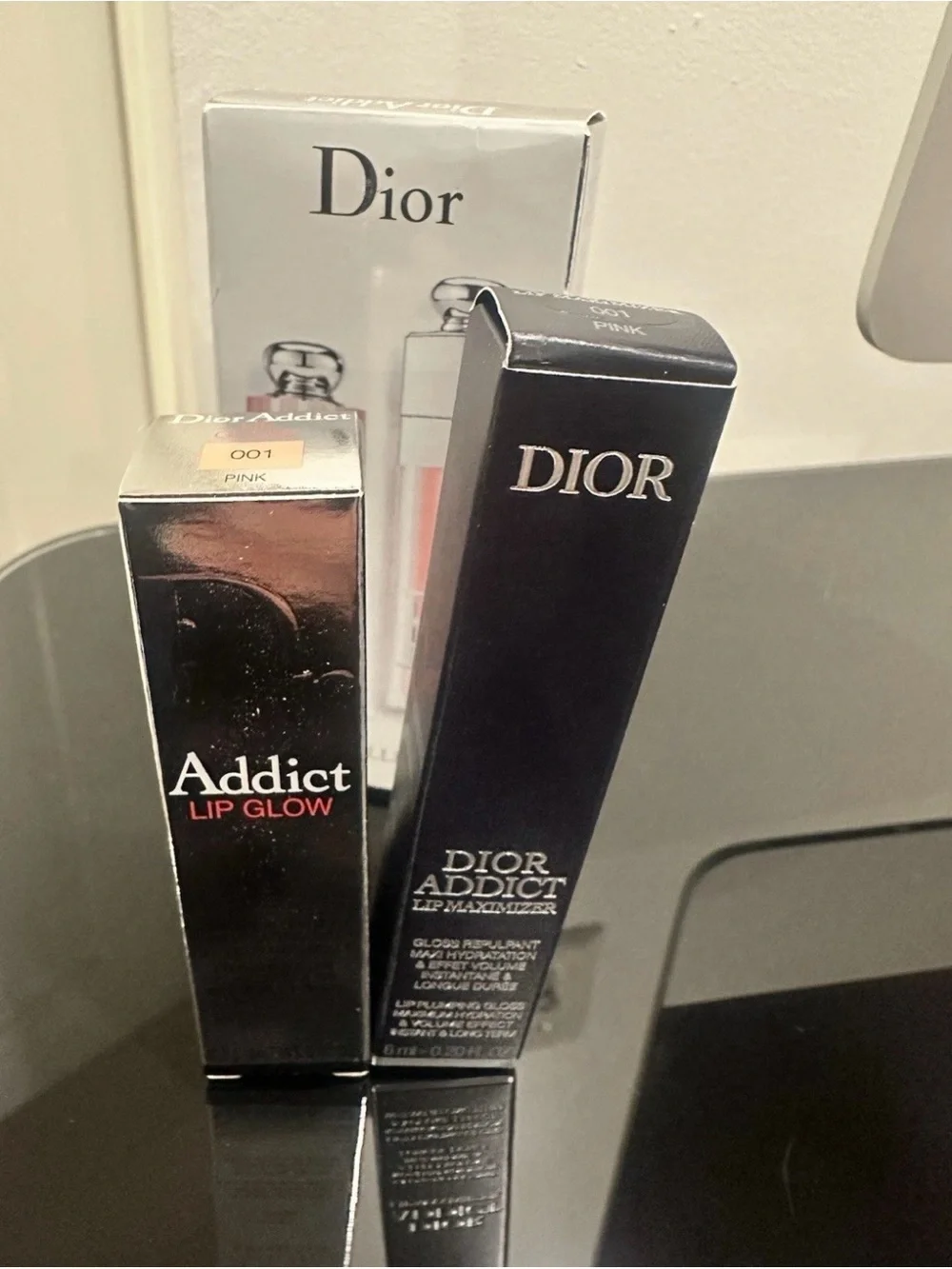 Dior Lip Glow and Maximizer Set in 001 Pink